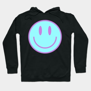 Smiley Face in Blue & Purple Hoodie